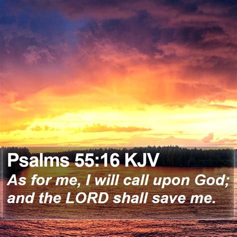 Psalms 55 16 Kjv Bible Verse Images