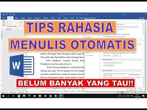 Cara Membuat Tulisan Otomatis Di Ms Word Bisa Mempercepat Pekerjaan