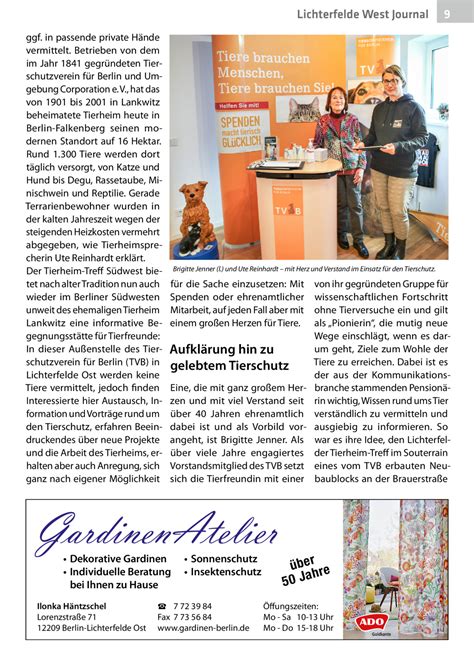 Lichterfelde West Journal Juni Juli