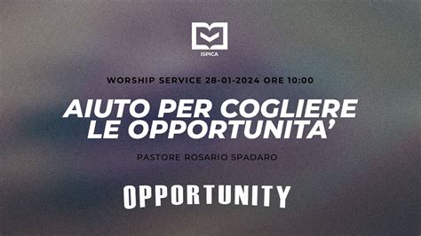 AIUTO PER COGLIERE LE OPPORTUNITA YouTube