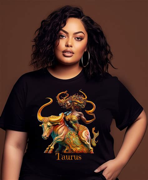 Black Taurus Zodiac Birthday Shirt Taurus T Shirt T For Her Taurus