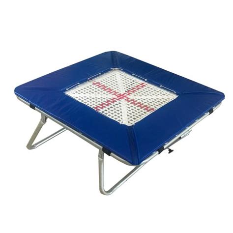 Mini Trampolim 60 x 60 cm Ginástica Artística Azul Esportes