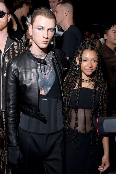 Machine Gun Kelly And Daughter Casie At Milan Fashion Week Ps Celebrity