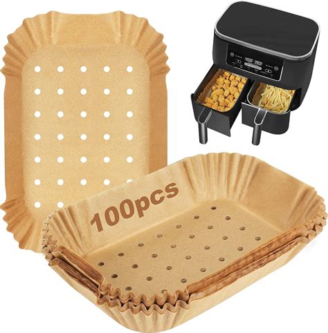 Yql Air Fryer Liners For Ninja Dual Pcs Perforated Parchment Paper