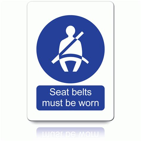 Buy Seat Belts Must Be Worn Labels Mandatory Stickers