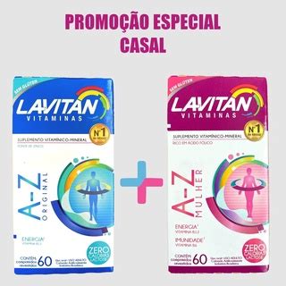 Kit 02 Unidades 01 Lavitan A Z Mulher 01 A Z Homem Cimed 60