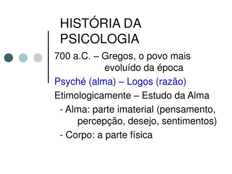 Ppt HistÓria Da Psicologia Powerpoint Presentation Free Download