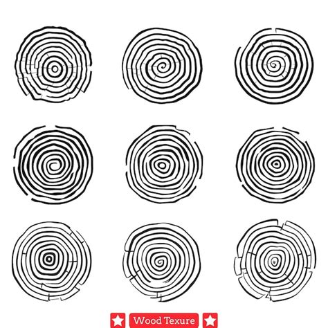 Premium Vector Grunge Style Black And White Wood Grain Texture