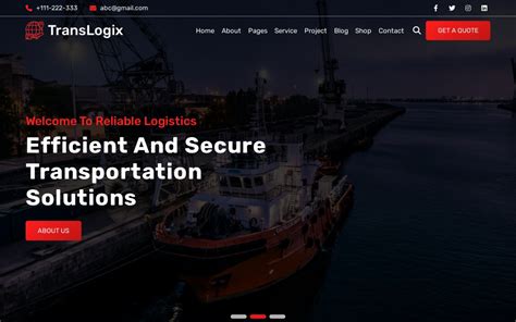 Translogix Logistics Transportation Html Website Template