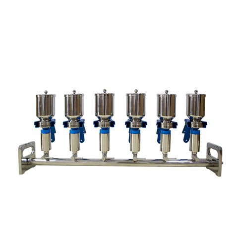 3 Branch Stainless Steel Solvent Filter Holder System Vacuum Manifolds