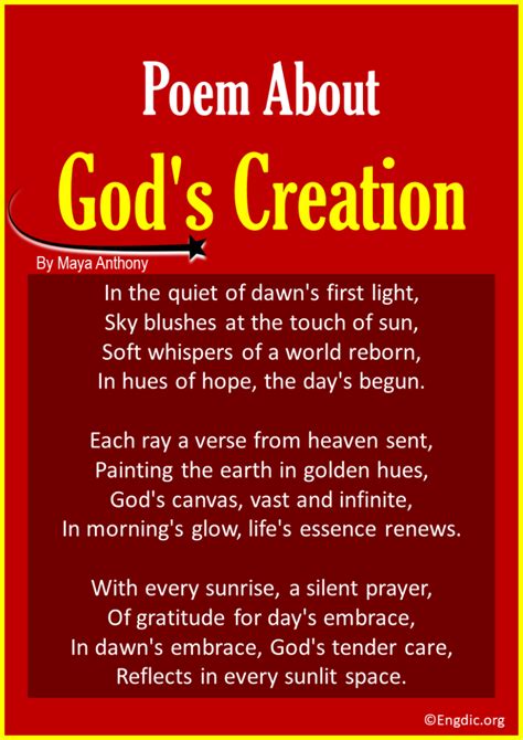 Best Short Poems About God S Creation Engdic