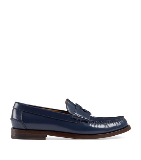 Gucci Leather Interlocking G Loafers Harrods It