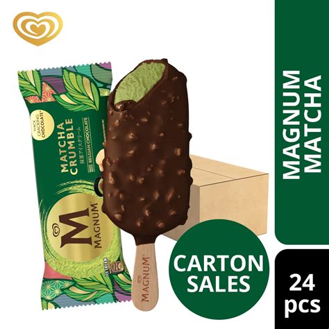 Carton Sales Magnum Matcha Crumble Bundle Ice Creams Pieces