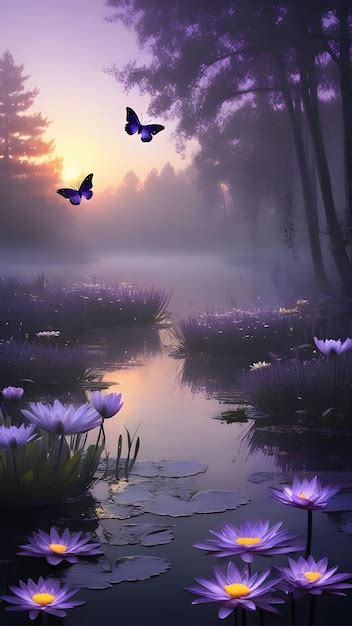 Premium Photo | Twilight tranquility