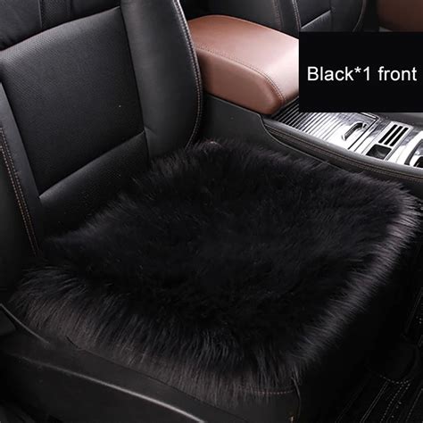 Winter Warm Car Seat Cover Artificial Wool Car Cushion For Women Fluffy