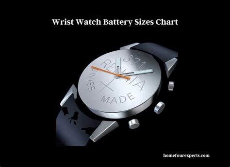 Wrist Watch Battery Sizes Chart - Replacement & Repair Guide