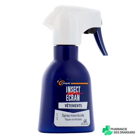 Insect Ecran V Tements Spray Insecticide Anti Tiques Et Aoutats