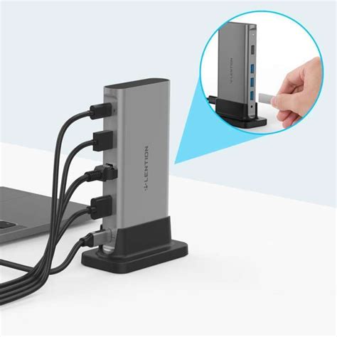 Promo Docking Station Lention In Multifunctional Adapter Usb Hub