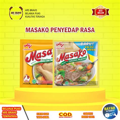 Jual Masako Sapi Ayam Penyedap Rasa Kaldu Bumbu Penambah Rasa Sachet Ars Bravo Jakarta