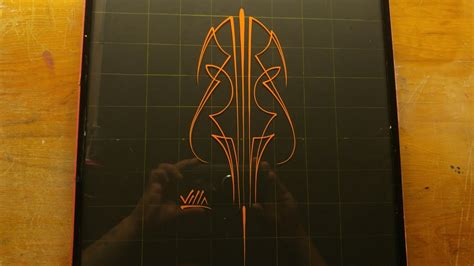 How To Pinstripe Simple Pinstriping Design 22 Youtube