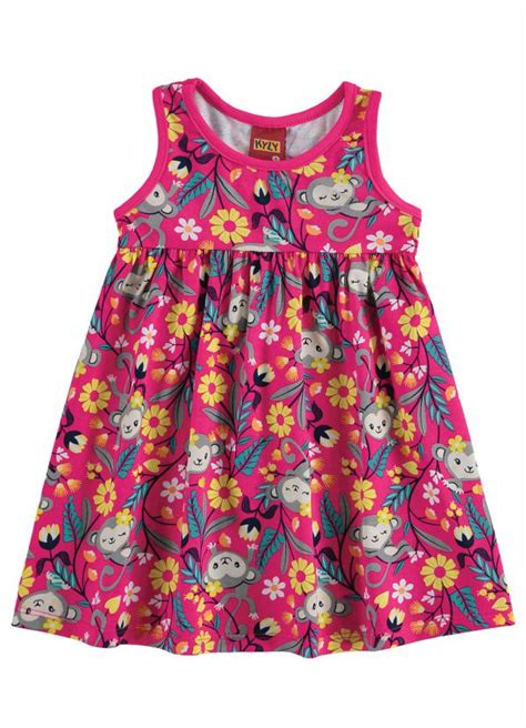 Vestido Infantil Rosa Kyly