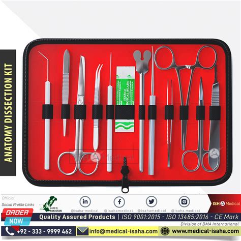 Anatomy Dissection Kit Pcs Handmade Tools Isaha Medical