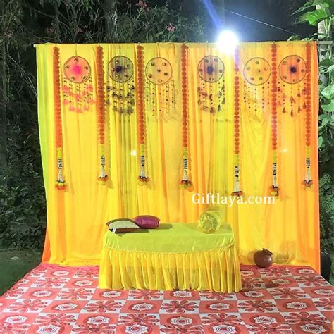 Mehndi Theme Stage Decoration| Artificial Flower Decoration