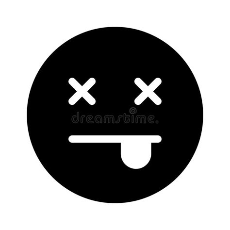 Dead Face Emoji Vector Design Premium Vector Stock Vector