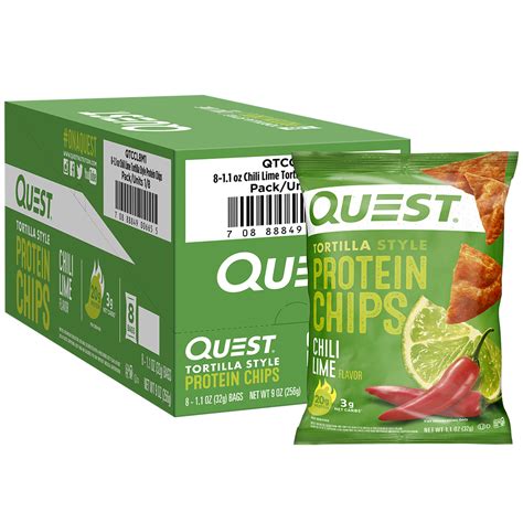 Chili Lime Tortilla Style Protein Chips Quest Nutrition