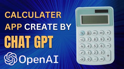 Calculater App Create By Using Chat Gpt Chatgpt Youtube