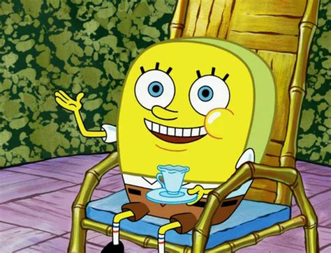 Spongebob Drinking Tea Appreciation Post Bikini Bottom SpongeBuddy