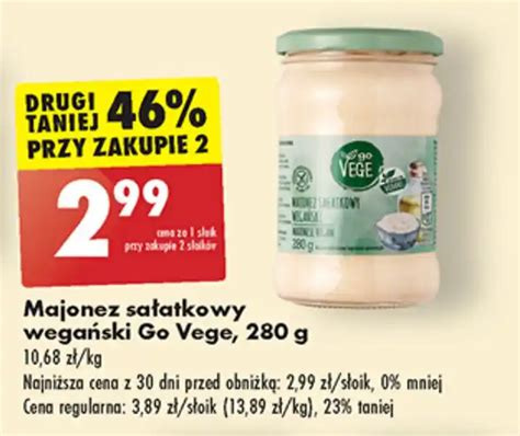 Promocja Majonez Sa Atkowy Wega Ski Go Vege G W Biedronka