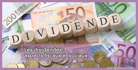 Imposition Des Dividendes R Gime Social Et Fiscal