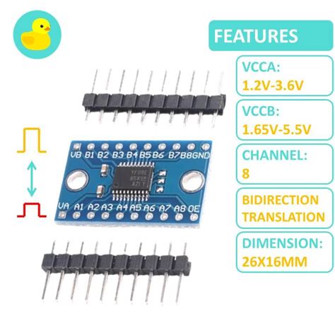 Txs E V To V Channels Bi Directional Logic Level Converter