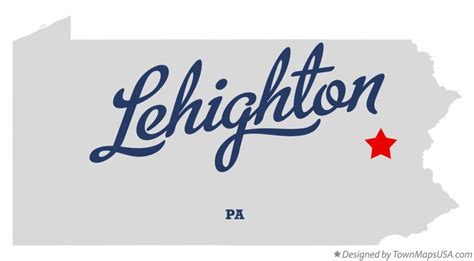 Map of Lehighton, PA, Pennsylvania