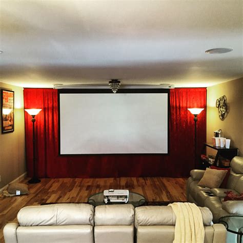 Got The Curtain Behind The Screen Done Rhometheater