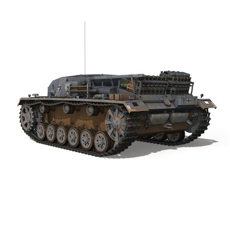 3D модель StuG III Ausf B Wien TurboSquid 963954