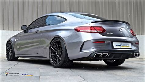 Mercedes Benz C63s Amg Coupe W205 Grey With Vorsteiner V Ff 107 Aftermarket Wheels Wheel Front