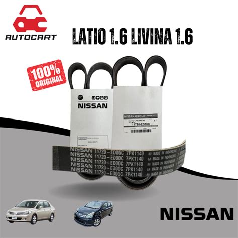 NISSAN GENUINE FAN BELT 7PK1140 FOR LIVINA 1 6 LATIO 1 6 NV200 Shopee