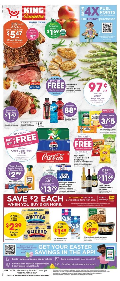 King Soopers Weekly Ad Mar Apr Easter Promotion Included