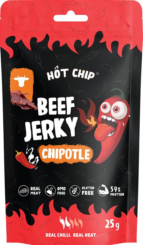 Jerky Hot Chip Chilli Chipotle 25g Vinisto Cz