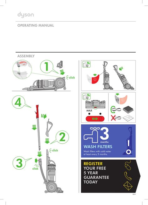 DYSON DC41 OPERATING MANUAL Pdf Download | ManualsLib