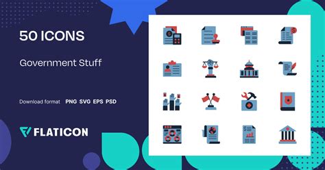 Government Stuff Icon Pack Color Fill 50 Svg Icons