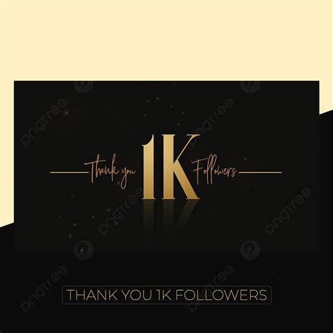 Thank You K Followers Gold Background Thank You K Background Image