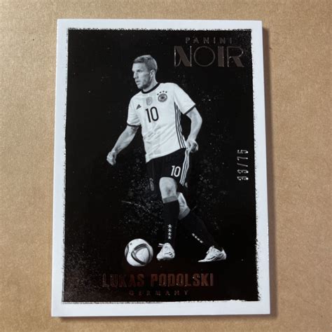 20216 17 Panini Noir Soccer Lukas Podolski 75 ポドルスキ ドイツ代表 神戸シングルカード