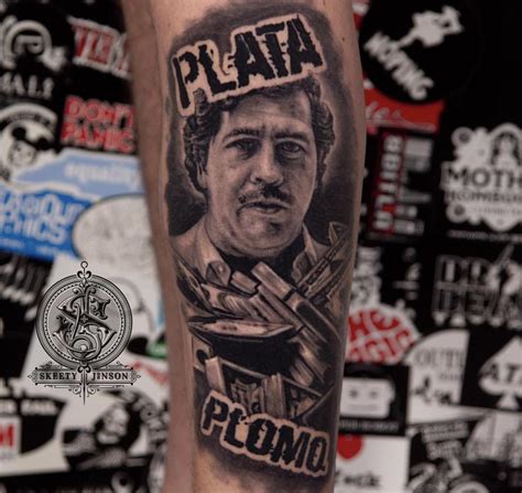 Pablo Escobar Tattoo I Did At My Shop War Kings Tattoo In Orlando Florida R Tattoo