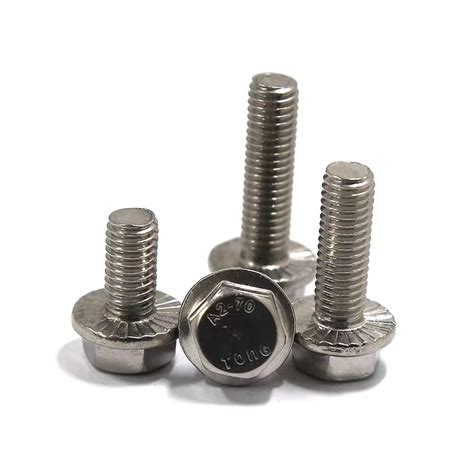 China Stainless Steel Hex Flange Head Bolt DIN 6921 Manufacturer And