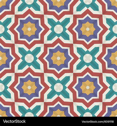 Seamless Moroccan Tiles Royalty Free Vector Image