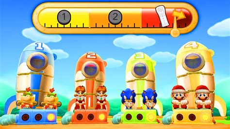 Mario Party 9 Step It Up Bowser Jr Vs Daisy Vs Sonic Vs Mario