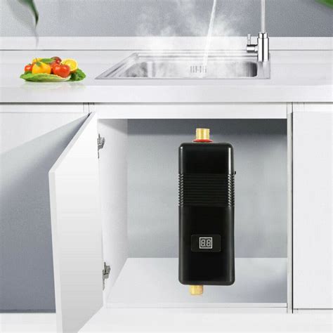 Electric Tankless Instant Hot Water Heater Under Sink Tap Kitchen Heating W Water Heater
